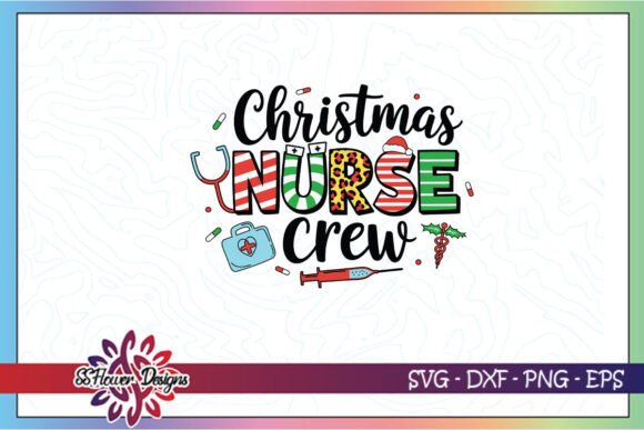 Christmas Nurse Crew Merry SVG: Graphics for Crafts
