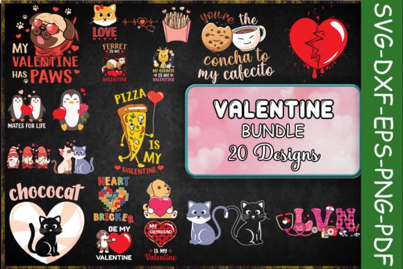 Cute Valentine SVG Bundle: Graphics for Crafts