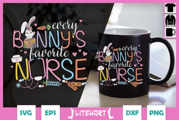 Every Bunny's Favorite Nurse Retro SVG for Crafts & Graphics
