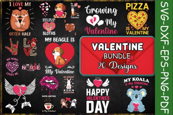 Lovely Valentine SVG Bundle: Graphics for Crafts