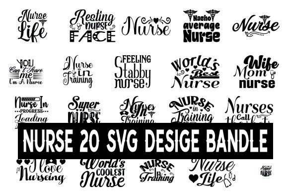 NURSE 20 SVG Bundle: Essential Graphics for Crafts