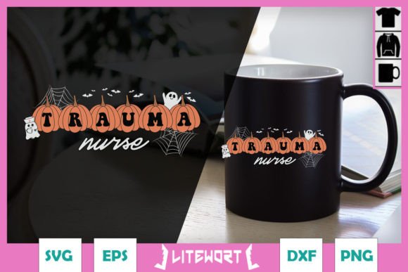Trauma Nurse Pumpkins: SVG Graphics for Crafts